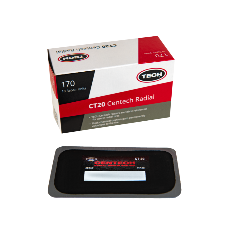 Tech Radial Repair CT-20 3" x 5" 10/Box - Tire Repair Materials