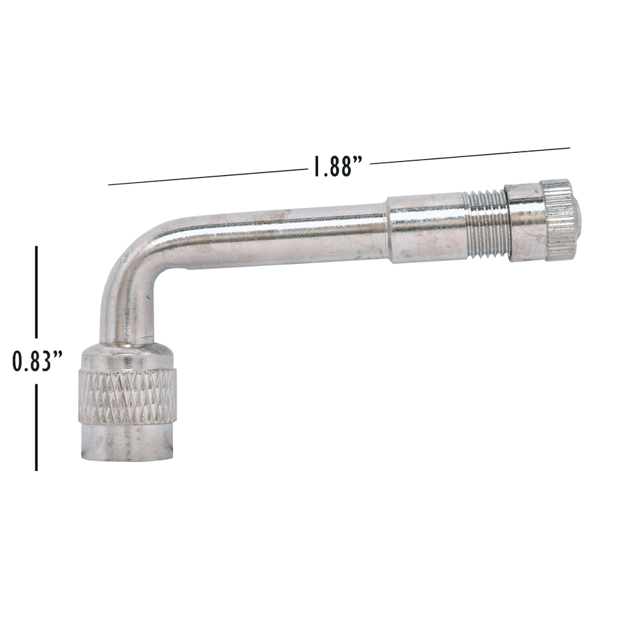 Dill Metal Valve Extension 1.88" 90 Deg. Bend - Cores / Caps and Accessories