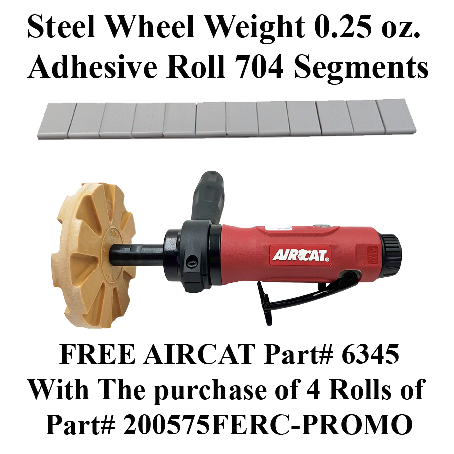 4 Rolls of Steel .25 oz Weights & Aircat Adhesive Removal Tool - Miscellaneous Tools