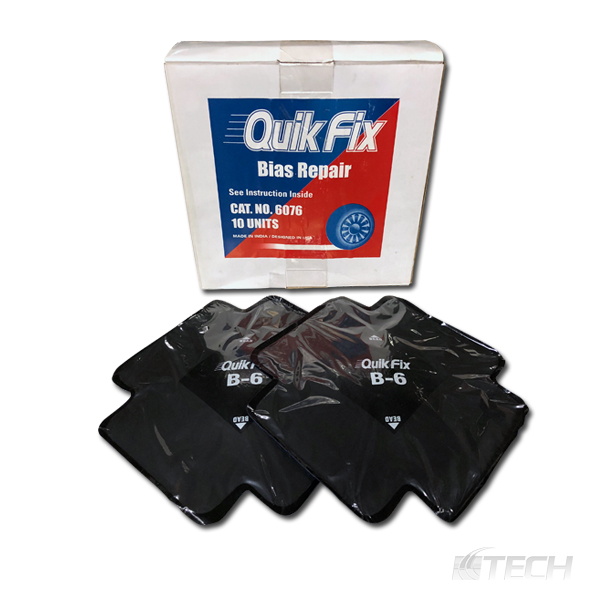 Tech Quik Fix Repair 9-1/2" x 9-1/2" 10/Box  B-6 - Bias Ply Tire Repairs