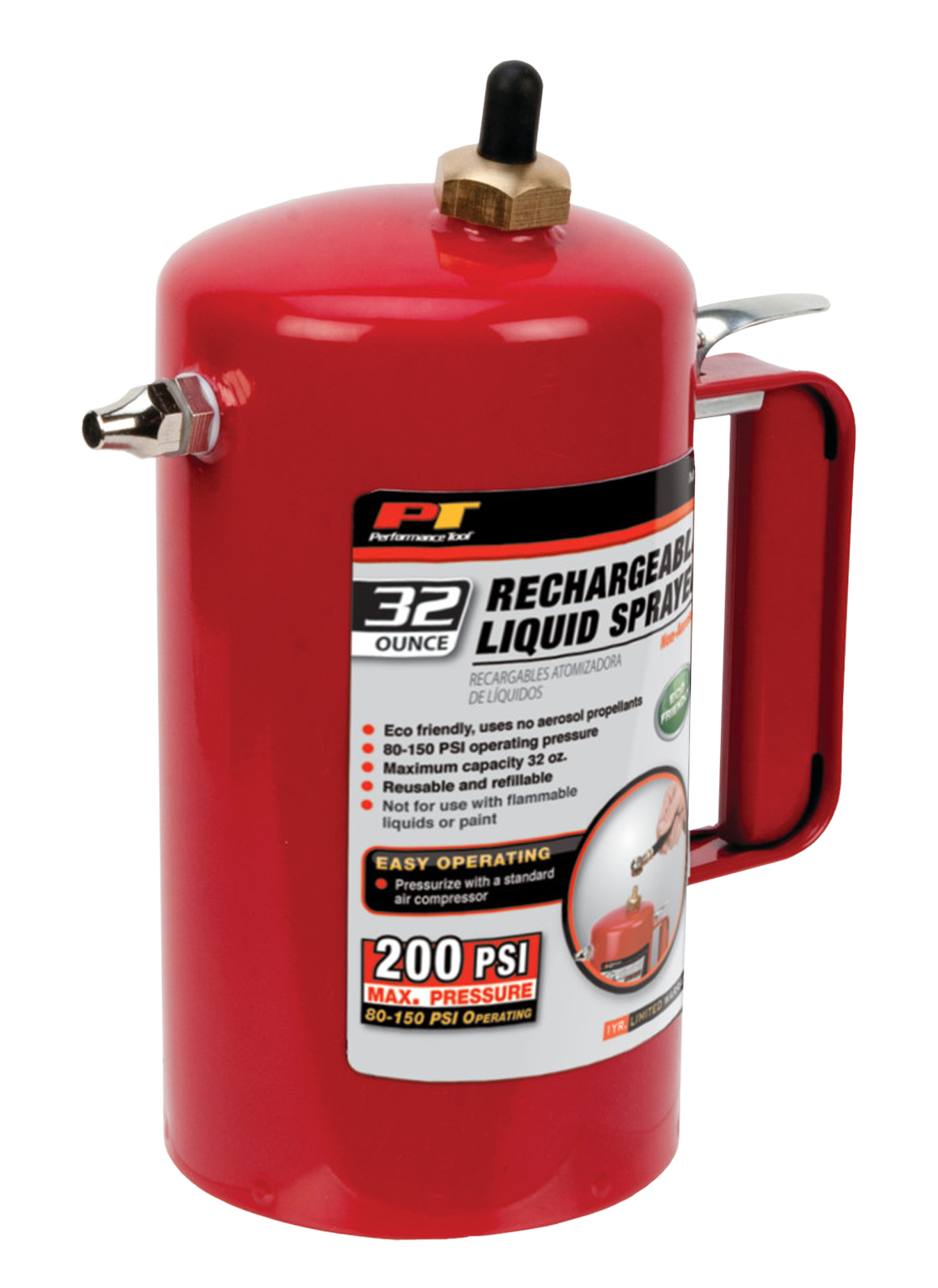 Atomizer Sprayer 32 oz Capacity Red - Tire Repair Tools and Access.