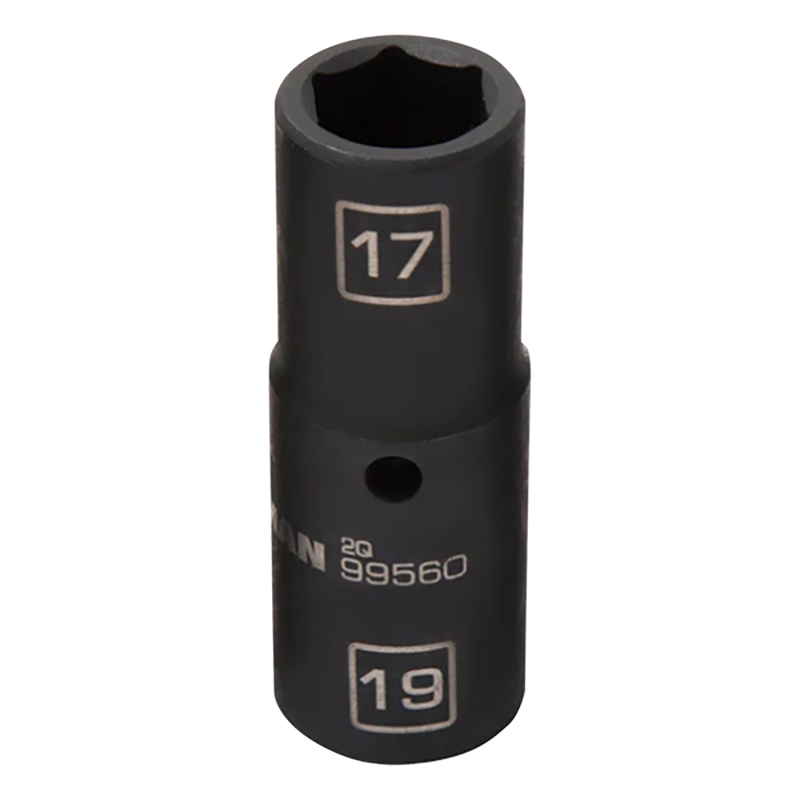 1/2" Dr. Impact Flip Socket 17mm x 19mm 6 Point - 1/2" Drive