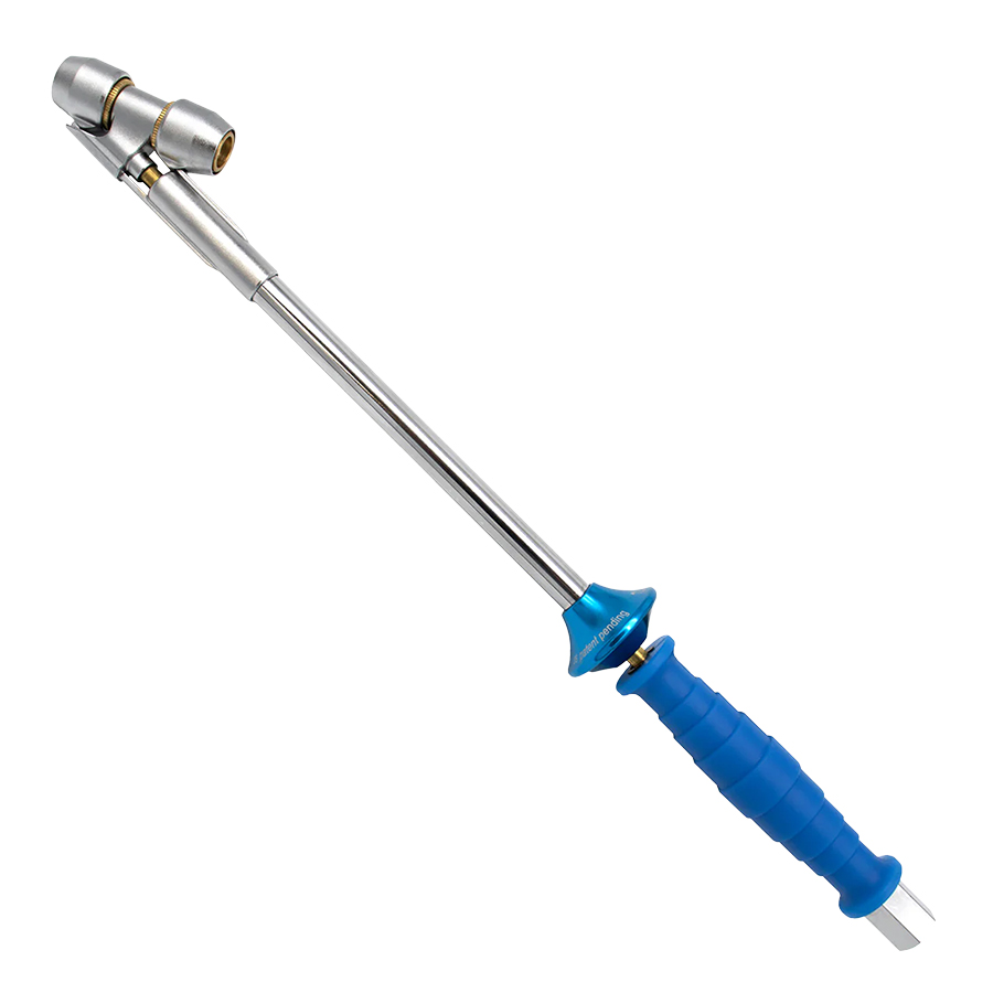 Lock N Flate Locking Dual Wheel Air Chuck - Angled Head - Valve Hardware and Accessories