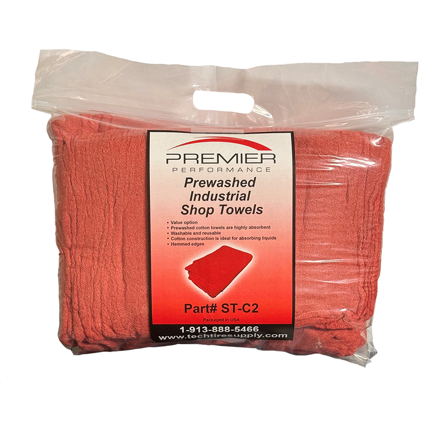 Red Shop Towels 4lb bag (70-80 towels per bag) - Safety Misc.