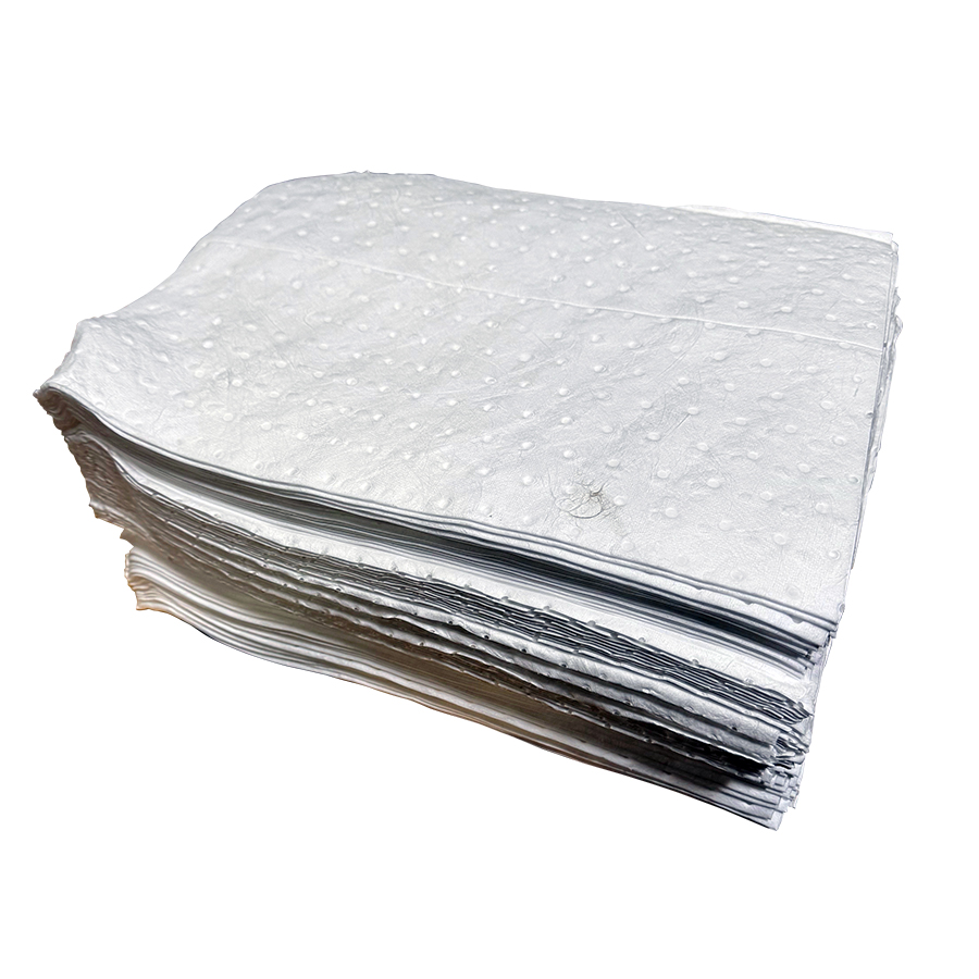 Absorbent Mat Oil Only    15" x 18" 100 Units White - Miscellaneous