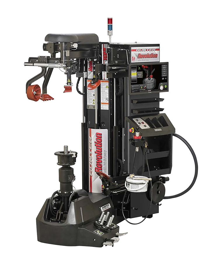 Hunter Revolution Semi-Autonomous Tire Changer WalkAway Black - Changers - Tire