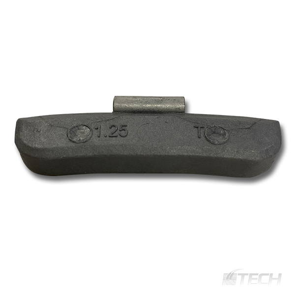 Plasteel Wheel Weight 1.25 oz. T Type 25/Box - Knock-On - Steel